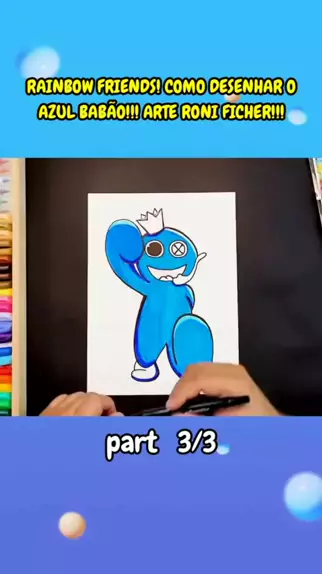 azul babao desenho para colorir